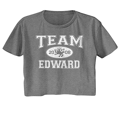 Twilight T Shirt Team Edward 2008 Ladies Crop Top Tank...