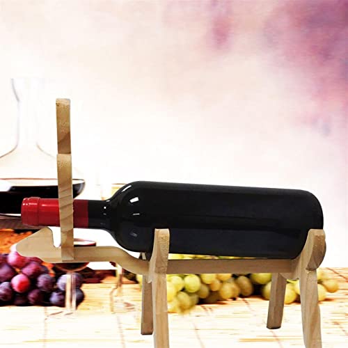 Soporte para botellas de vino de madera FENOKD miniatura 4