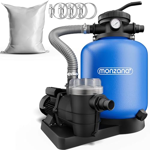 IMPORTANTE NOTA SULL'UTILIZZO: prima del primo utilizzo, è necessario riempire completamente il serbatoio del filtro con acqua, dopodiché la pompa filtrante a sabbia si autoalimenta. Con la valvola a 7 vie TOP-Mount ottimizzerai l'utilizzo.