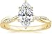 1CT-3CT Marquise Cut Moissanite Engagement Ring Set for Women Handmade Wedding Bridal Set Rings Solitaire Twisted Band Sterling Silver 10k 14k 18k Solid Gold Vintage Ring (Main Stone : 3.00 Carat)