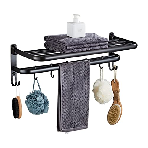 Rack de serviette de salle de bain rétro en cuivre avec fixation murale - 2