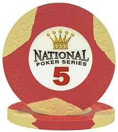 Paulson Brand National Poker Series 5-Dollar Poker Chips (Set of 50)
