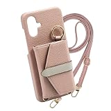 Elegante公式 belted bicolor shoulder Galaxy A36 5G 用 ケース スマホケース ショルダー ストラップ ベルト ギャラクシー用 背面 カード収納 ミラー ポーチ バイカラー おしゃれ galaxy用ケース スマホ 携帯ケース グレイッシュピンク