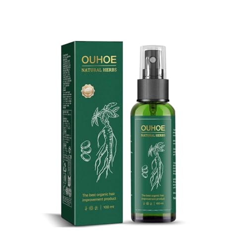 Solución for el crecimiento del cabello con ginseng, Acondicionador hidratante anticaída del cabello con extracto de ginseng, Spray for el crecimiento del cabello(1)