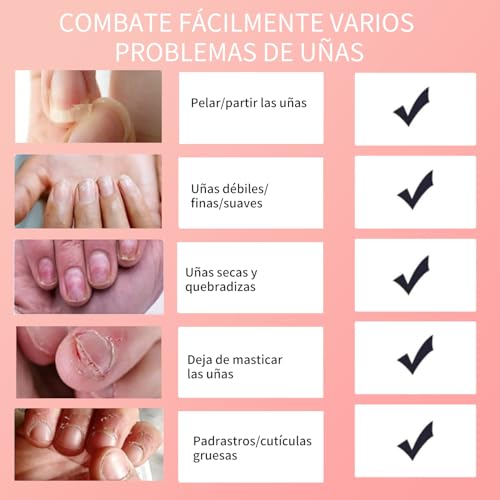 nbc BeautiLab Aceite para cutículas, aceite para el crecimiento de uñas, mezcla natural de jojoba, vitamina E, vitamina B, reparar cutículas durante la noche, hidrata y fortalece las uñas y cutículas - imagen 2