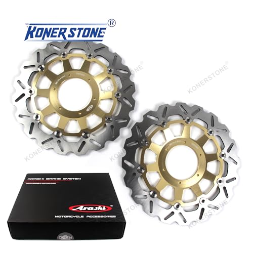 Disques de frein avant-arrière pour Honda CBR954RR 2002-2003 couleur or