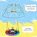 Climbing Dome,10 FT Dome Climber with Rainbow Saucer Swing Outdoor&Indoor Anti-Rust Metal Jungle Gym For Backyard Play Equipment Geometric Dome Toddler Climbing Toys Great Gift for Kids Aged 3 to 8