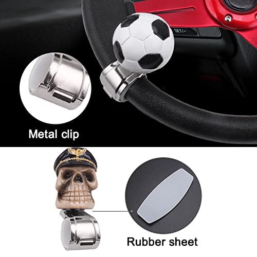 Boat Steering Wheel Knob,Pirate Skull Driving Booster,Steering Wheel Turning Assist Grip Handle,Steering Wheel Maneuvering Knob #TOP3