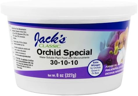 Jack's Classic 30-10-10 Orchid Special Water-Soluble Fertilizer, 8oz