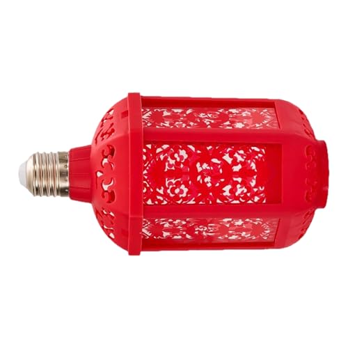 Jubilofex Linterna china luminosa, lámpara LED de efecto de proyección para Año Nuevo E27, decoración de china para eventos   para balcón puerta de jardín tienda de bodas