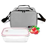 Bolsa Térmica Porta Alimentos con Táper de Cristal 840 ml – Lunch Bag...