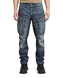 jeans g star noir Poches cargo sur les cuisses, fermeture à bouton-pression dissimulée, poche zippée à l'arrière