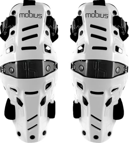 Mobius X8H Hybrid Knee Support Mx (PAIR) White/Black Size Large/X-Large