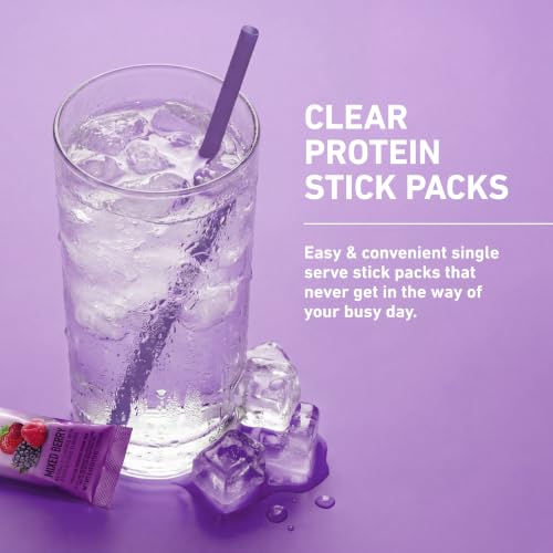 Image of Isopure Clear Protein Stick Pack, Mixed Berry, 20 Count (Pack of 1)