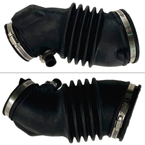 Phoddar Air Cleaner Intake Hose Tube With Clamps Fit For Ac/Ura Mdx 2007 2008 2009 V6 3.7L Oe# 17228-Rye-A00 Meter Boot Air Flow Intake Hose Tube To Throttle Body & Premium Rigid Panel Air Filter Kit #TOP2