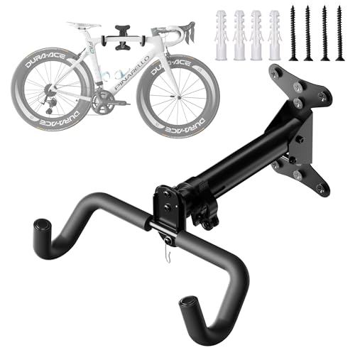 Bicycle Wall Mount Bike Rack Garage Wall Mount Bike Hooks Garage | Bike Storage Rack for Indoor Home Horizontal Bicycle Wall Hanger Heavy Duty Metal Bike Holder for Road Mountain
