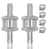 Non Return Valve - Fuel Non Return One Way Check Valve Petrol Diesel Aluminium Alloy (8mm 5/16'')