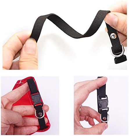 Miniatura 2 de Muka Bandana de algodón para perro, bufanda de cuello de mascota de color sólido, multicolor, negro, L