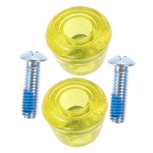 NAMOARLY 1Pair Replaceable Roller Skate Toe Stops Wear Resistant Skate Brakes with Height and Screws for Portable Roller Skating Accessories for Quad Skates