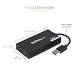 StarTech.com USB 3.0 to HDMI Adapter - 4K 30Hz Ultra HD - DisplayLink Certified - USB Type-A to HDMI Display Adapter Converter for Monitor - External Video & Graphics Card - Mac & Windows (USB32HD4K) - Image 5