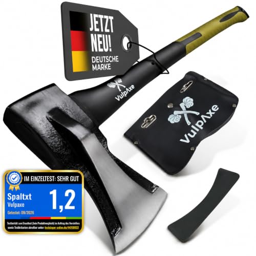 VULPAXE Spaltaxt 2kg 68cm – Profi Axt & Beil mit...