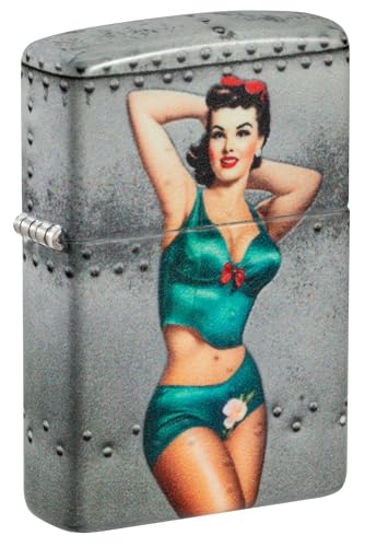Encendedor Zippo Nose Art Pin-up Girl 540 Color miniatura 1