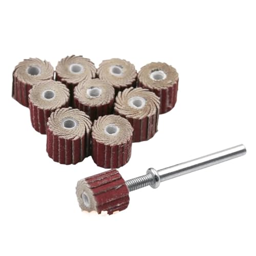 10PC �A�N�Z�T���[�p�T���h�y�[�p�[�T���f�B���O�t���b�v�����z�C�[���f�B�X�N�V���b�^�[�z�C�[�����[�^���[�c�[���p(10mm 240grit)