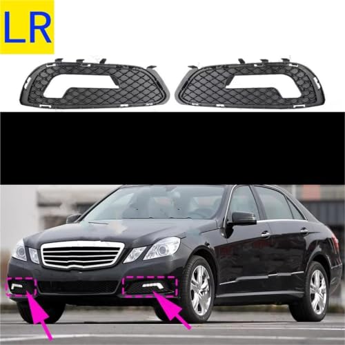 Calandre antibrouillard W212 pour Classe E 2010-2013 grille inférieure noire - 4