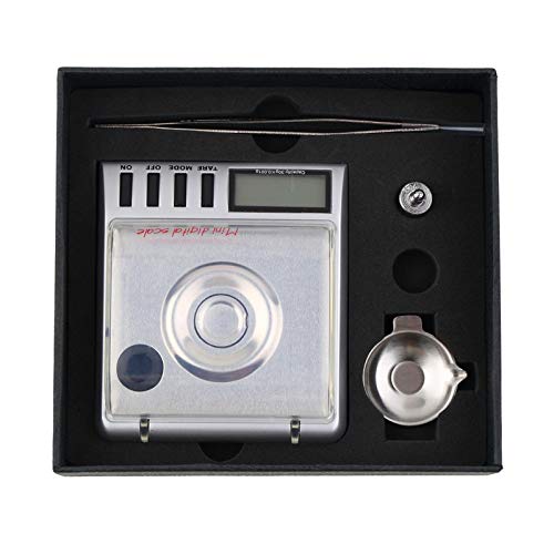 Electronic Multifunctional Weighing Scale,30g x 0.001g Precision Portable Jewelry Scale Diamond Gold Gram LCD Digital Balance Weight Accurate Measurement Scal (One Color)