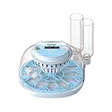 Okköbi Couveuse Oeuf Automatique 12 Oeufs – Rotation automatique des oeufs + Contrôle humidité + Température réglable + Mire-œuf intégré + Incubateur Oeuf Automatique + Affichage LED