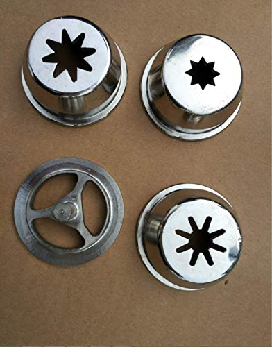 Churreras Churros Filler Maker Machine Stainless Steel Commercial Manual Spanish Churros ice cream machine Doughnut Machine with 1 solid mould 2 hollow abrasives,1handle (5L/11LB)