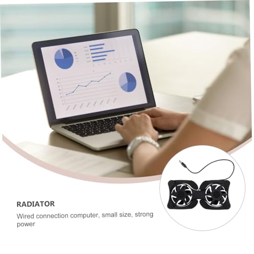 Didiseaon base portátil plegable para portátil con ventiladores dobles miniatura 3