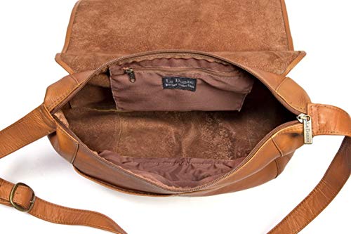 Le Donne Leather Full Flap Shoulder Bag - Colombian Vaquetta Leather Bag, 13.5”2