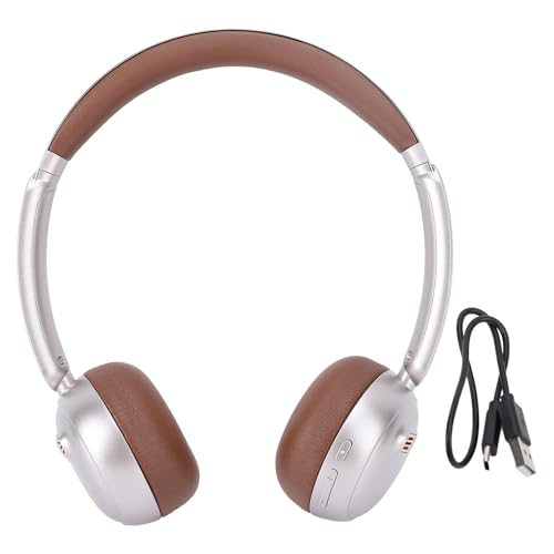 CHEOTIME Retro-Bluetooth-5.4-Kopfhörer, Komfortables kabelloses Over-Ear-Headset mit ANC-Geräuschunterdrückung, leichte Vintage-Kopfhörer für Anrufe, Reisen, Sport, Fitnessstudio, Zuhause (Braun) CHEOTIME Retro-Bluetooth-5.4-Kopfhörer, Komfortables kabelloses Over-Ear-Headset mit ANC-Geräuschunterdrückung, leichte Vintage-Kopfhörer für Anrufe, Reisen, Sport, Fitnessstudio, Zuhause (Braun)