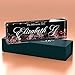 Desk Name Plate Personalized, Custom Name Plates, 2½/x8 Inches, Thick Crystal-Clear Acrylic, Gift Box, Office Desk Decor. USA Made by ACRYLUXE (Florist)