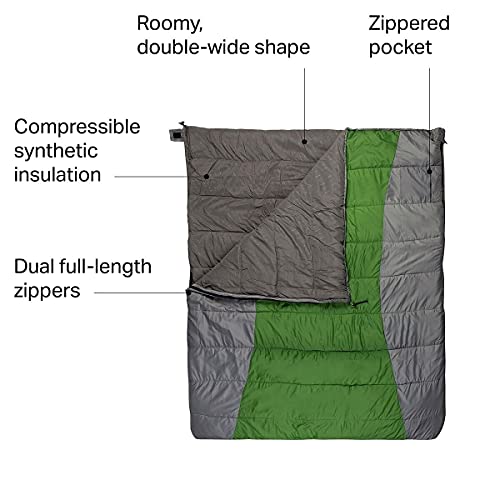 Alps Mountaineering Twin Peak 20 Degree Double Sleeping Bag #TOP4