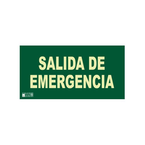 Astlight SAL5455.GFAD - Señal de salida emergencia fotoluminiscente multicolor