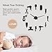 The Geeky Days Frameless DIY Barber Shop Giant Wall Clock with 3D Mirror Effect, Barber Equiment Tools Decorative Wall Clock Watch Barber Shop Business Sign Hairdresser Gifts(Black)