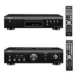 Denon DCD-600NE CD Player with PMA-600NE 2 Channel 70W Integrated Amplifier with Bluetooth