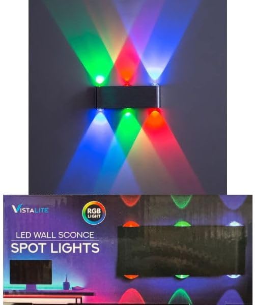 Vistalite RGB LED Wall Sconce Spot Lights