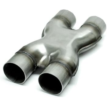 Exhaust Stamped X Pipe 3.00" Diameter Dual Inlet to 3.00" Diameter Dual Outlets Aluminized Steel WSXP300-300 Wesdon Exhaust Stamped X Pipe