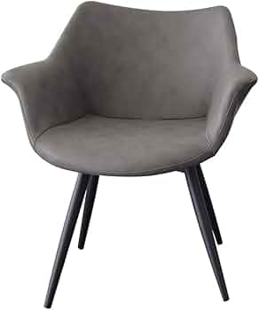 Amazon｜ダイニングチェア 2脚セット 回転式 肘付き アイアン PVC