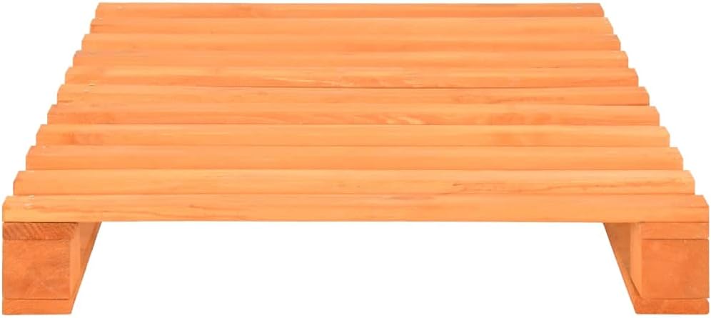 vidaXL Bed Frame Brown Solid Pine Wood 39.4x78.7 in Durable Bed Frame