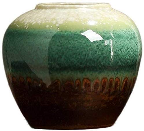 Vase en céramique MU décoratif de 18x8cm pour salon et fausses fleurs