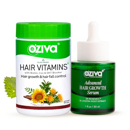 OZiva Store OZiva Hair Growth Serum 30ml + Vitamin Capsules 60 Cap - Image 2