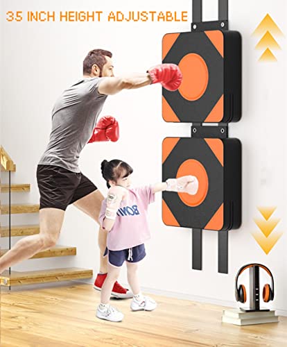 Vasrou Quit Punching Bag For Kids And Adult, Glued To The Wall,Adjustable Height,Easy To Install, Release Stress, Boxing Combat Training, Suitable For Home, Office, Gym (16 Inch Square) #TOP6