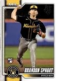 2026 Topps Series Two Baseball Card #534 Brandon Sproat RC Rookie Card Brewers