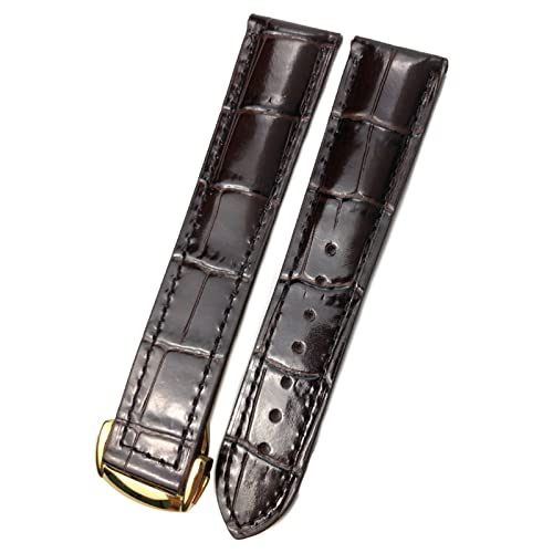 Bracelet montre cuir 22 mm résistant pour Omega Seamaster 007