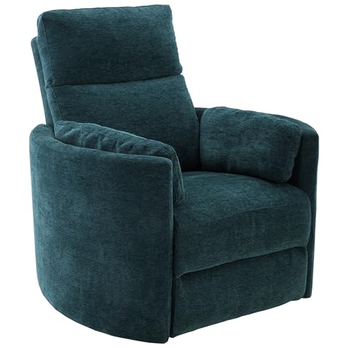 Image of Parker Living Radius - Peacock Power Swivel Glider Recliner for Adults with USB and Type-C Ports, Single Sofa Chair for Living Room