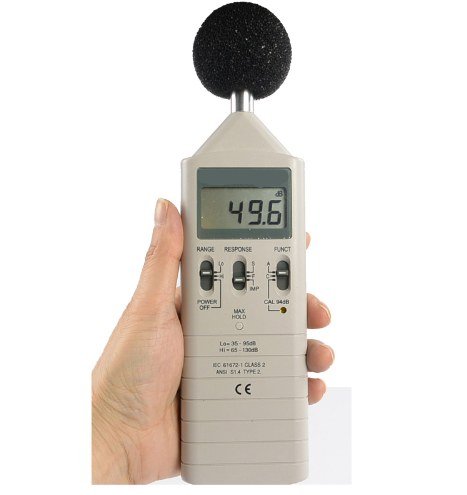 Sonomètre digital portable Gowe pour identifier la source d'un bruit gênant